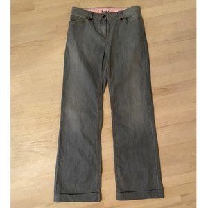 Boden light blue grey wide leg jeans size 10 / 12L